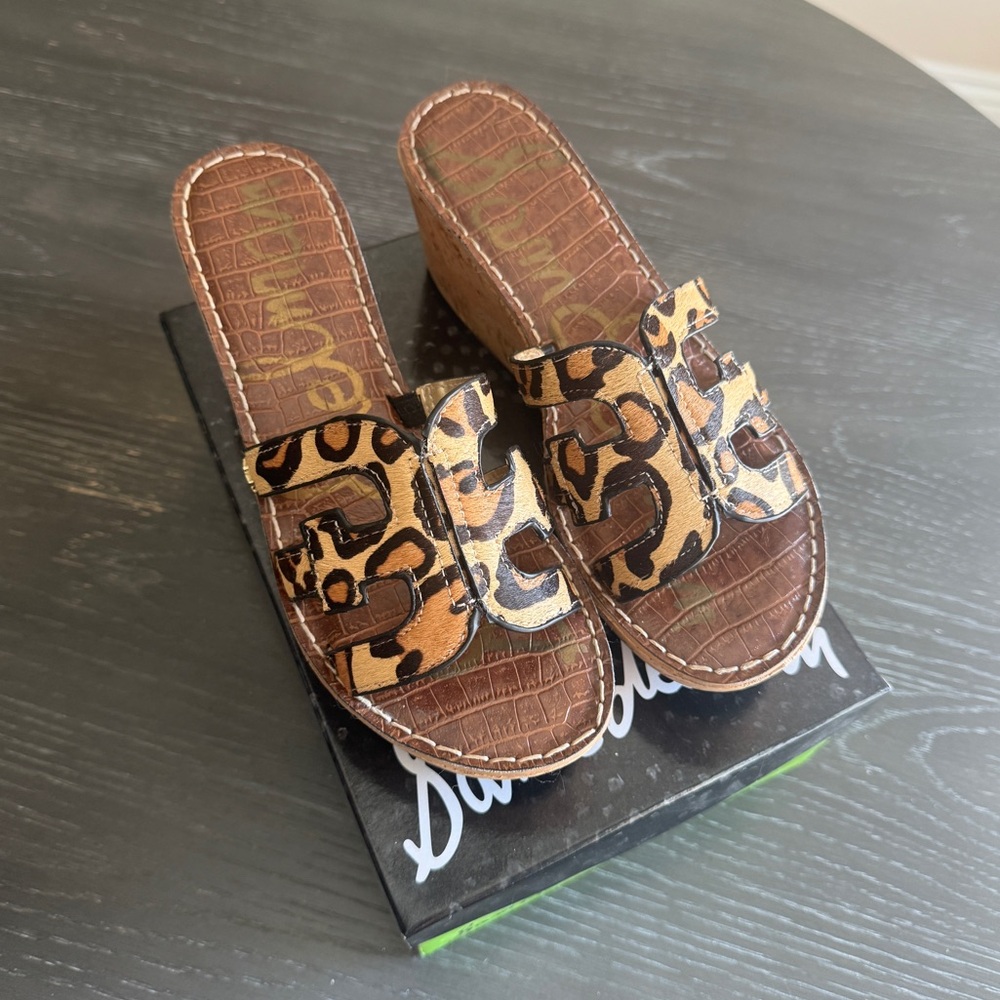 Sam Edelman Kids Leopard Slide Sandals